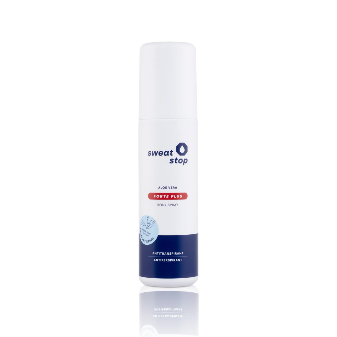 SweatStop Aloe Vera Forte plus Body Spray 100 ml Antitranspirant gegen sehr starkes Schwitzen am Kör