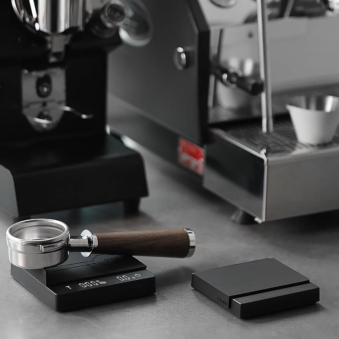 MHW-3BOMBER Kaffewaage mit Timer, Wiederaufladbare Espresso Waage mit Schwerkraftsensor, 2kg/0,1g Pr
