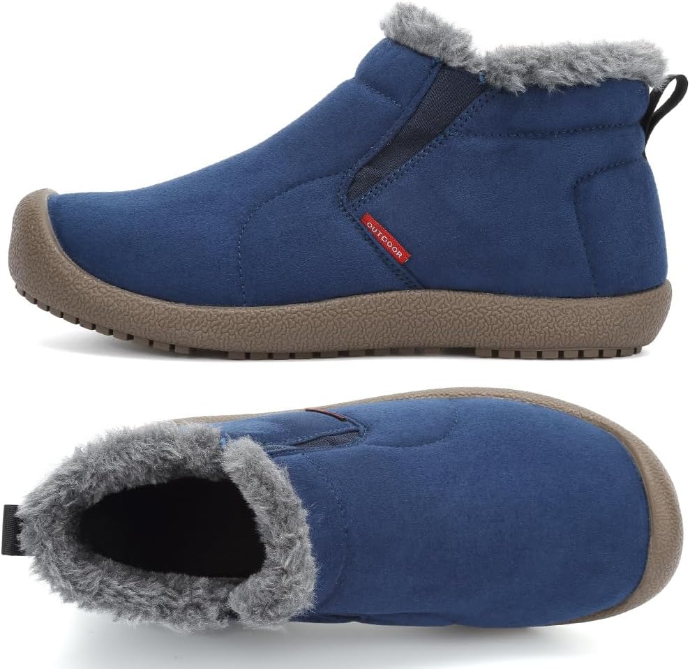 VTASQ Winterstiefel Herren Winterschuhe Gefüttert Warme Schneestiefel Outdoor rutschfest Kurzschaft