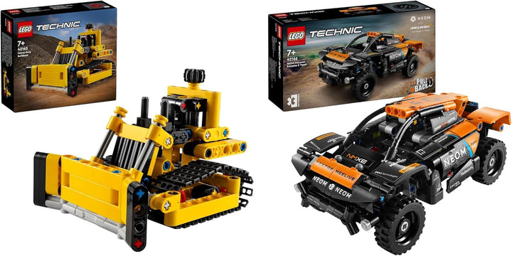 LEGO Technic NEOM McLaren Extreme E Race Car Set, Auto-Spielzeug mit Rückziehmotor & Technic Schwerl