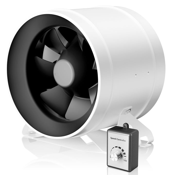 Hon&Guan HI-PE Rohrventilator 200mm Super Luftmenge 1411m³/h Energieeinsparung EC-Motor Geräuscharm