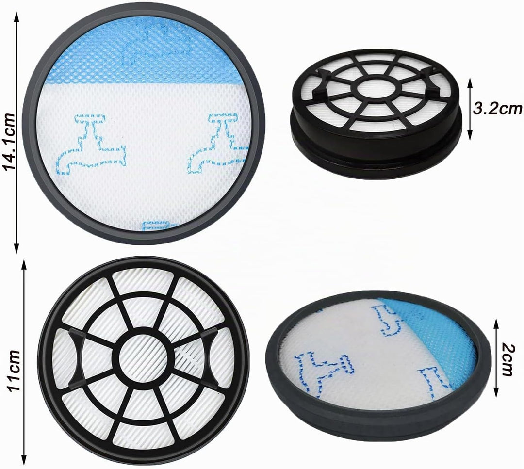 2 Stück HEPA Filter Set für Rowenta Swift Power Cyclonic RO29xx Staubsauger Filter RO2910EA RO2913EA