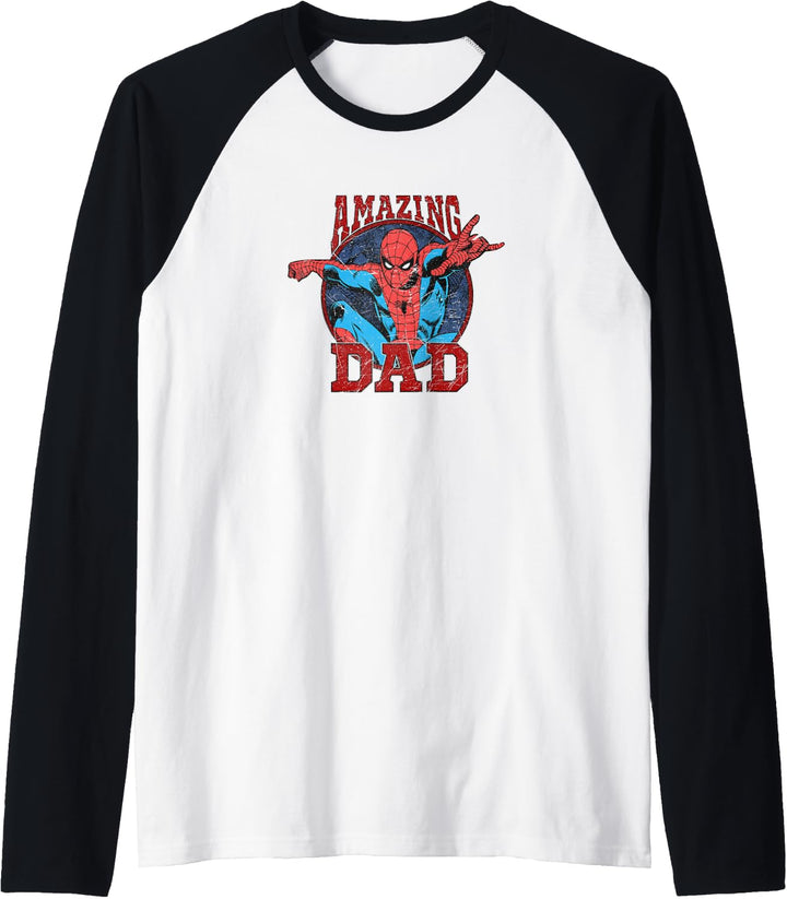 Marvel Spider-Man Vatertag Amazing Dad Raglan