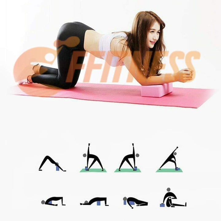 4 Yoga-Blöcke zur Unterstützung der Yoga Pilates aus EVA-Schaumstoff, umweltfreundlich