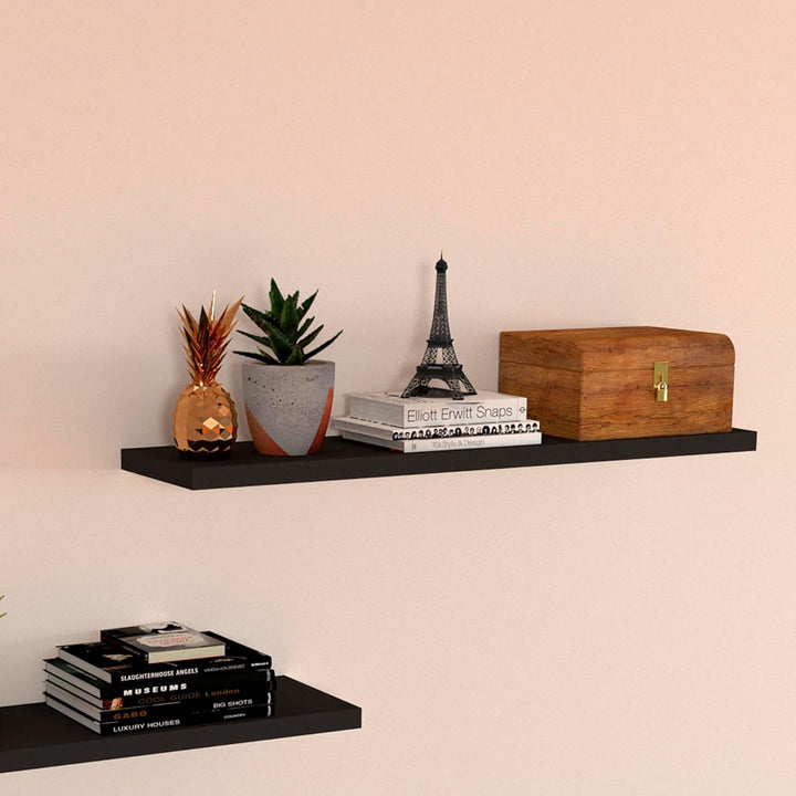 Henor Wandregal FSC® Holzwandregal 80 x 15 x 3 cm. Laden Sie 30 kg. Graphit 80 Graphit 15 Cm, 80 Gra
