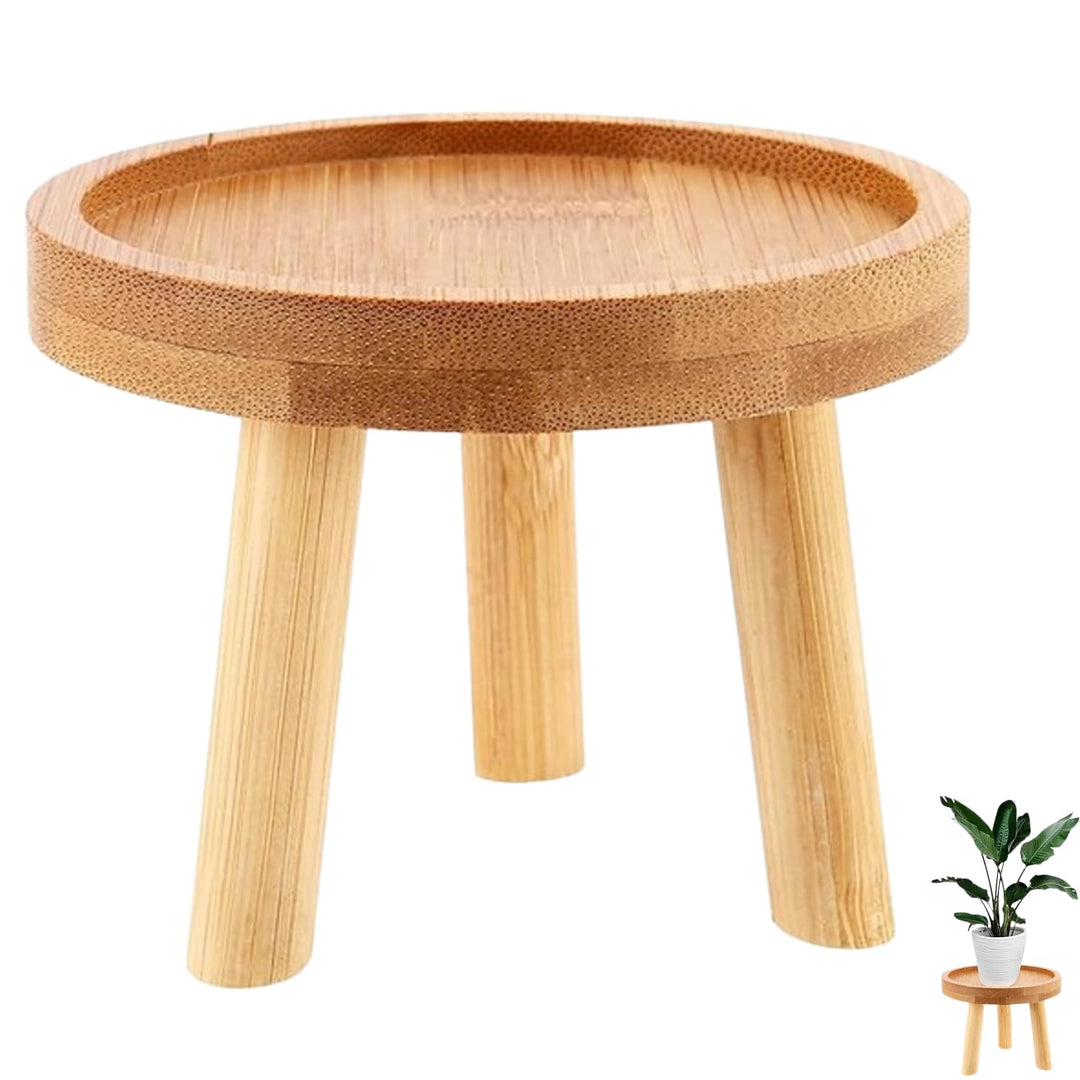Pflanzenhocker Holz Klein, Hocker Holz Für Blumen, Topfpflanzenständer, Blumentopf Basishalter Rund,