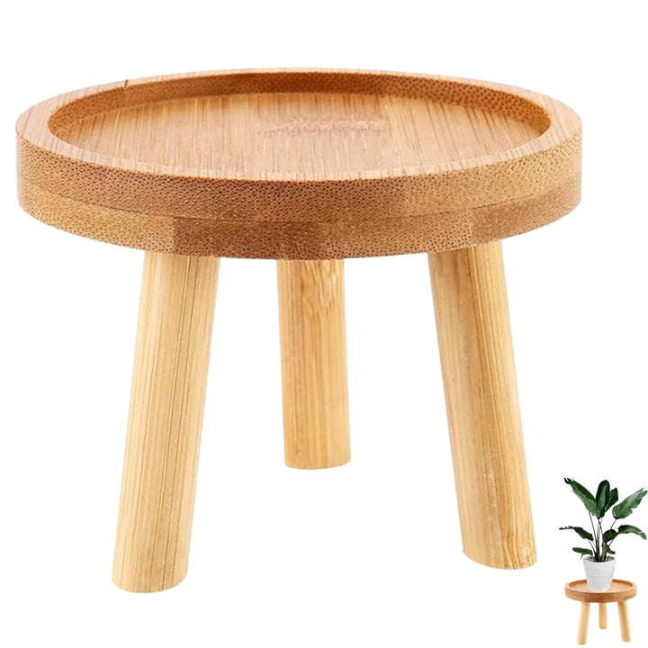 Pflanzenhocker Holz Klein, Hocker Holz Für Blumen, Topfpflanzenständer, Blumentopf Basishalter Rund,