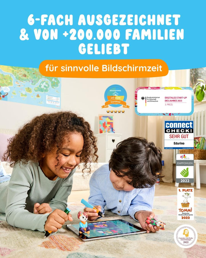 Edurino Gesamtpaket I 5 spannende Lernspiele I 4-8 Jahre I Lesen &amp; Schreiben, Zahlen, Erstes Englisc