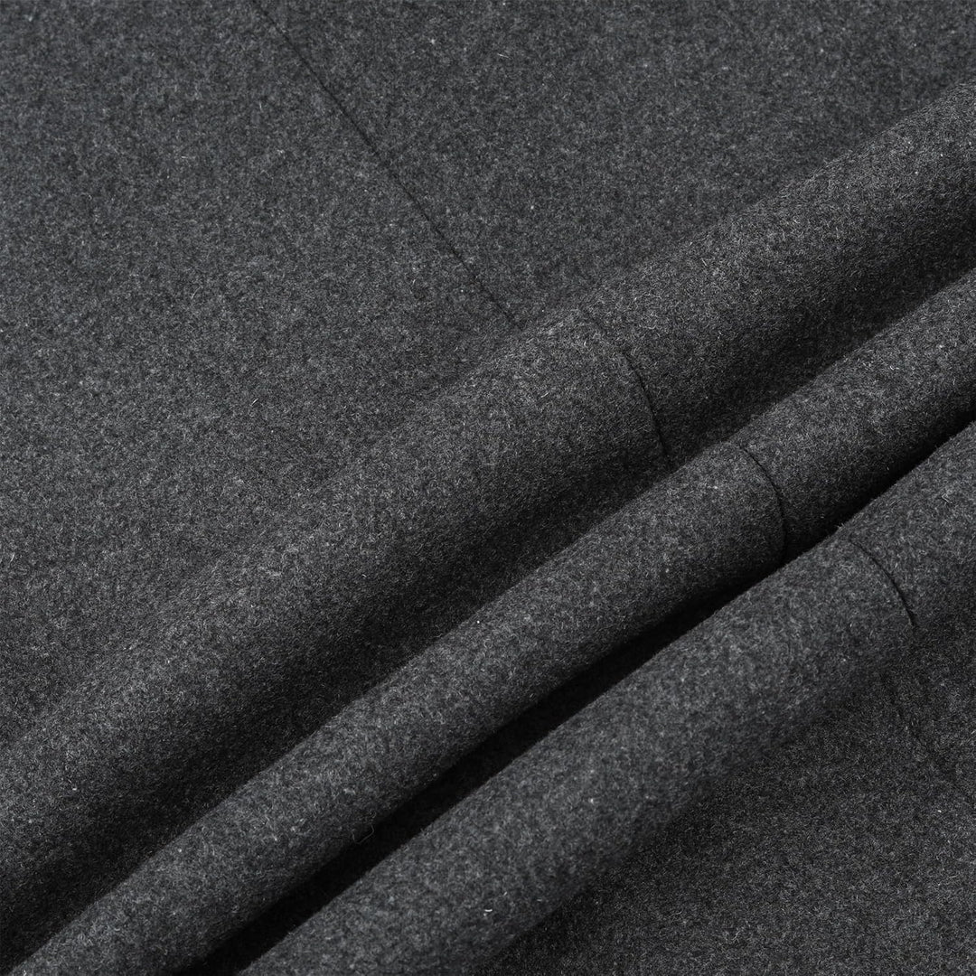 Allthemen Wintermantel Herren Wollmantel Lang Slim Fit Herrenmantel mit Stehkragen Business Coat für