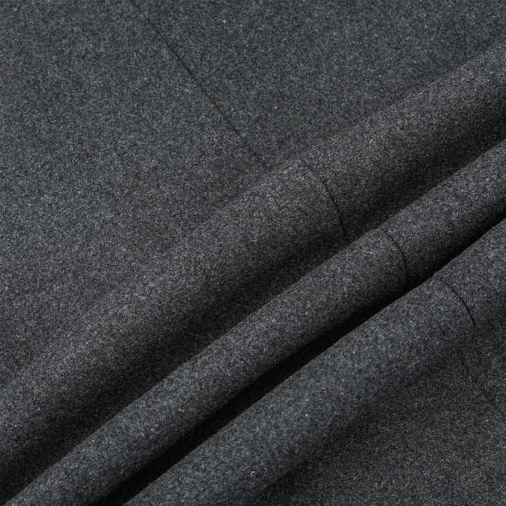 Allthemen Wintermantel Herren Wollmantel Lang Slim Fit Herrenmantel mit Stehkragen Business Coat für