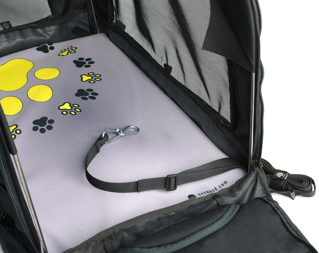 DEEMEED PETBAG Motorrad Tasche für Hunde und Katzen (2-36 kg), wasserdicht, tragbar, dreifach belüft
