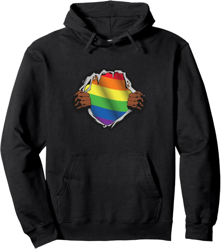 Rainbow Proud Ally LGBT Gay Pride Flagge Pullover Hoodie
