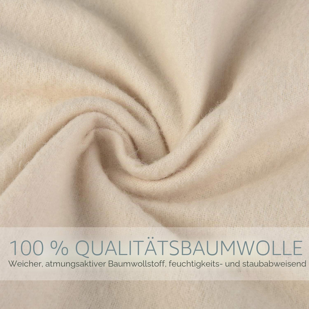 BlesMaller Schuh-Aufbewahrungsbeutel 100% Baumwolle mit Kordelzug für Männer und Frauen für Reisen S
