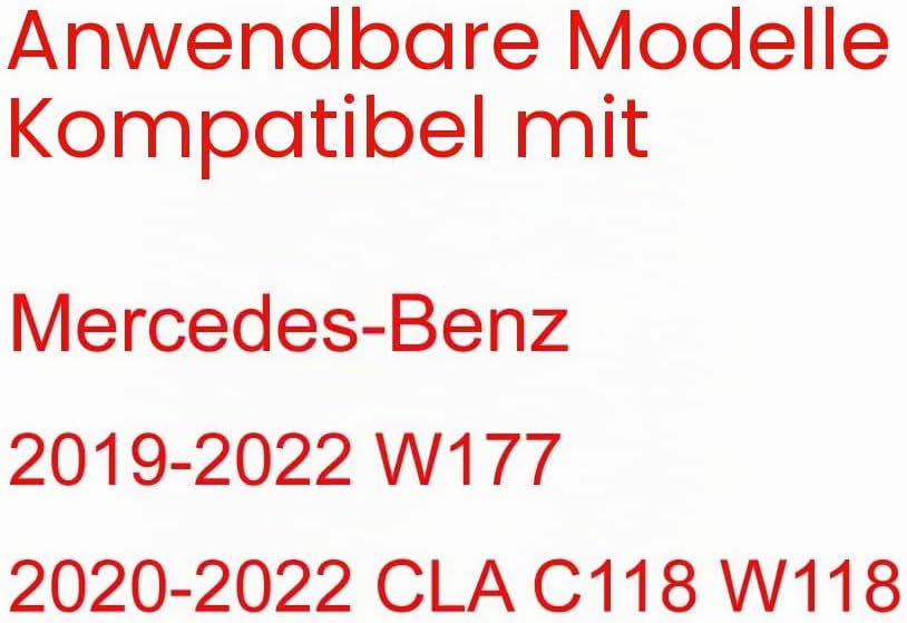 Passend für Mercedes Benz W177 V177 A-Klasse A200 A220 A180 2019 2020 2021 2022 2023 2024 2025 CLA W