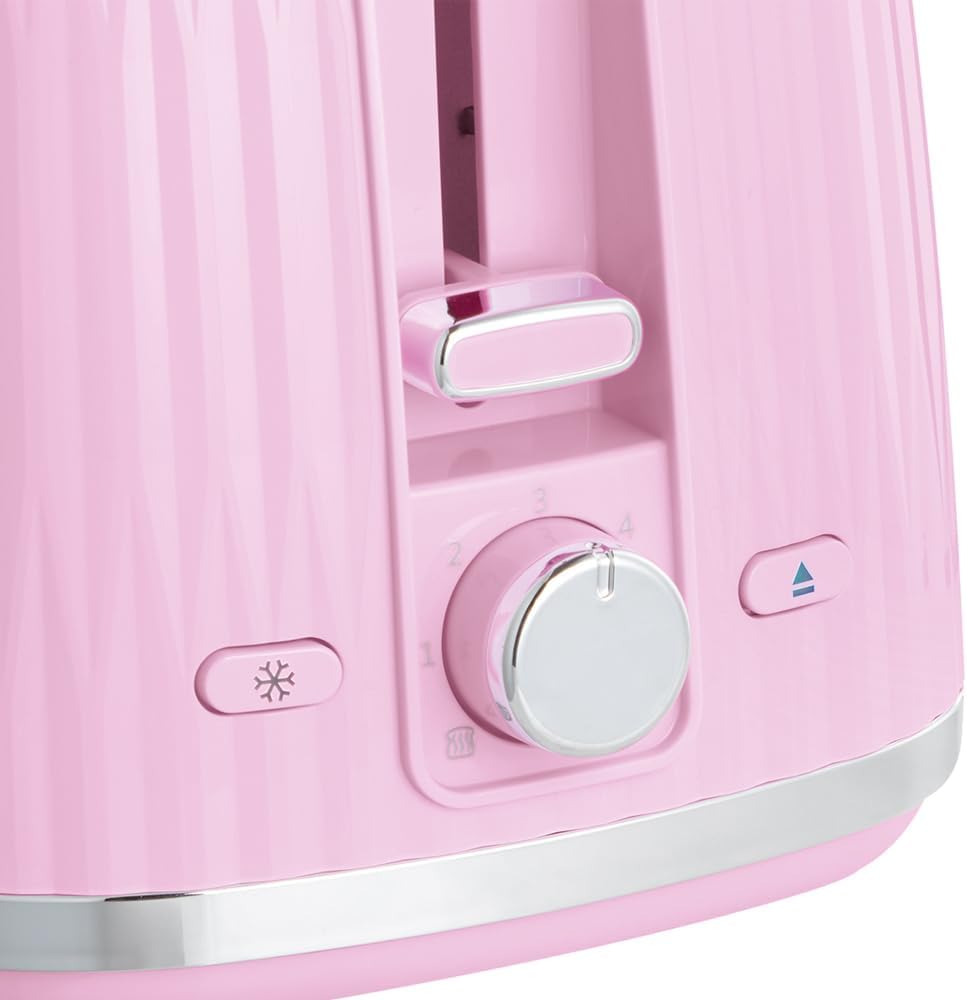 Russell Hobbs Toaster [für 2 Scheiben] Eden (6 Bräunungsstufen, Hebefunktion, Auftau-, Aufwärm- & St