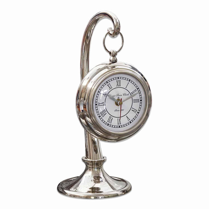 Loberon Uhr Barbe, authentische Nostalgie, dekorativer Zeitmesser, Elegantes Design, Wohn-Accessoire