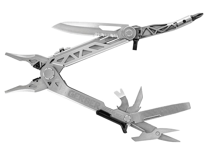 Gerber Multifunktionswerkzeug mit Leder-Scheide und Bit-Set, Center-Drive Plus, 30-001599, Center-Dr