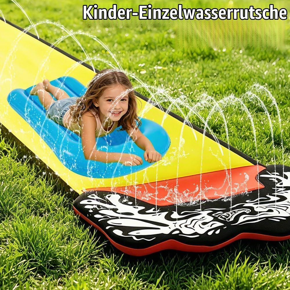 15.75ft/480cm Wasserrutsche Garten für Kinder, mit 2 Bodyboards, Wasserrutsche mit Sprinkler Sommer