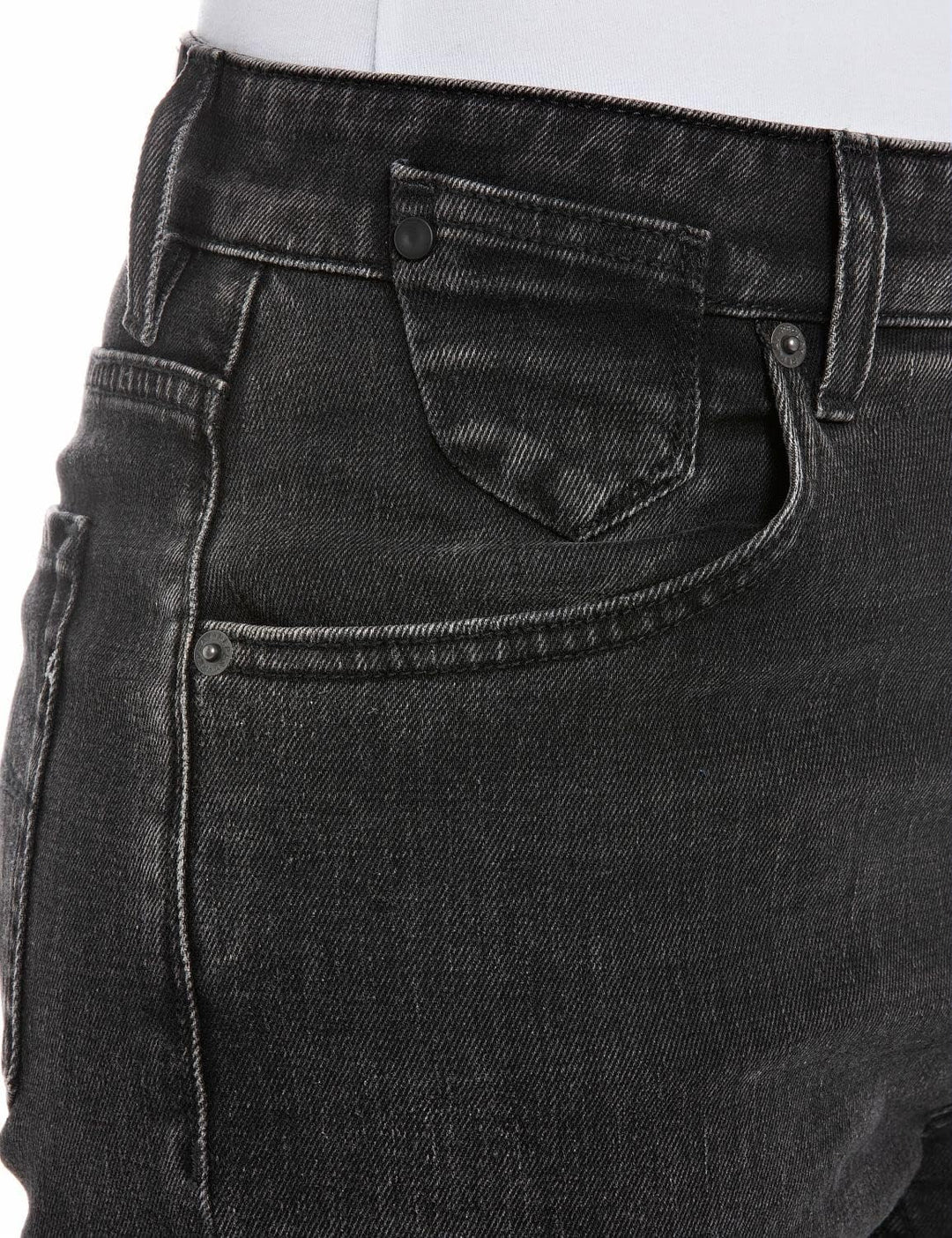 Replay Damen Jeans Marty Boyfit Recycled mit Stretch 24W / 30L Black Delavé 099, 24W / 30L Black Del