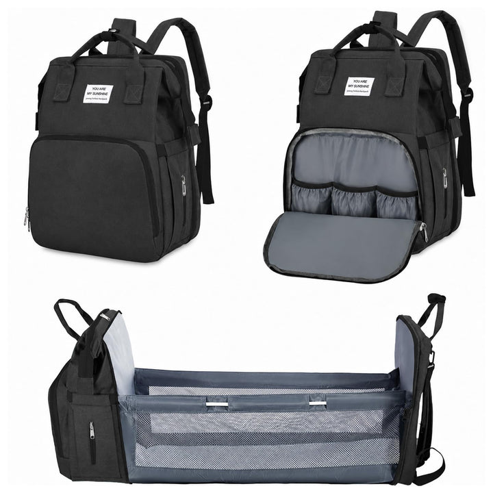 Baby Wickeltasche Rucksack,Diaper Backpack,Babytasche Reiserucksack mit Wickelauflage,Multifunktiona