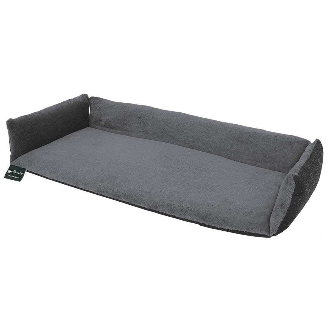 Petlando Fensterbankauflage mit Zugluftstopp Grau 78x35x3,5 cm