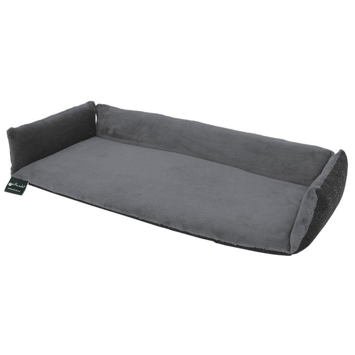Petlando Fensterbankauflage mit Zugluftstopp Grau 78x35x3,5 cm
