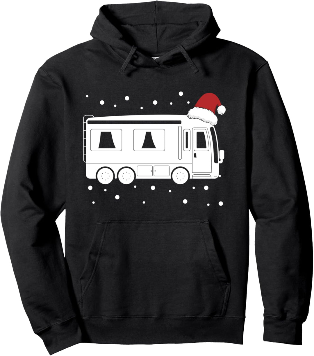 Weihnachtswagen Camping Santa Hut Weihnachten Pullover Hoodie