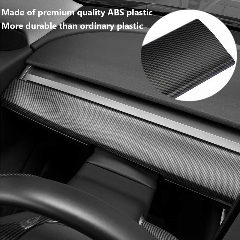 EVAUTO Tesla Model 3 Model Y Dash Wrap Dashboard Cover Interior Decoration Wrap Kit Accessories -Mat