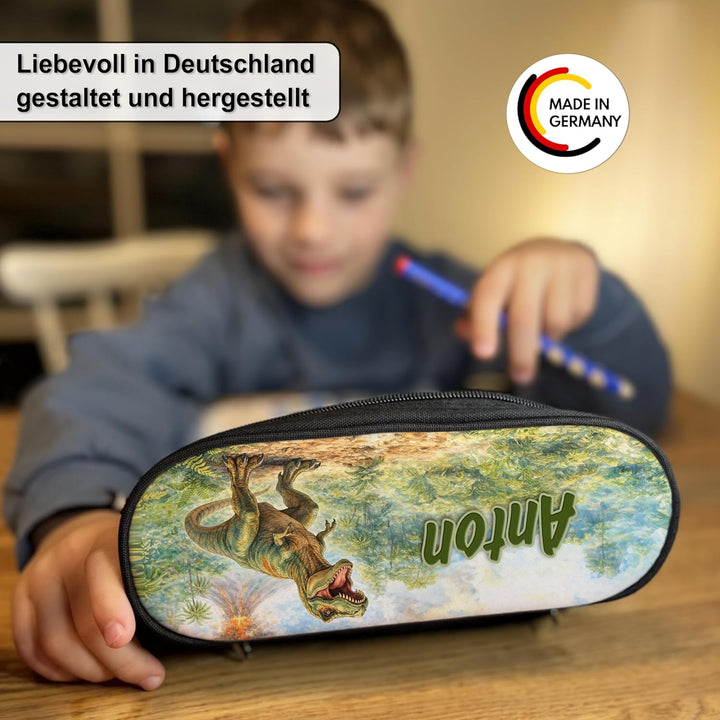 Federmäppchen mit Name personalisiert, rosa, türkis blau Stiftebox Federtasche, Geschenkidee Schulan