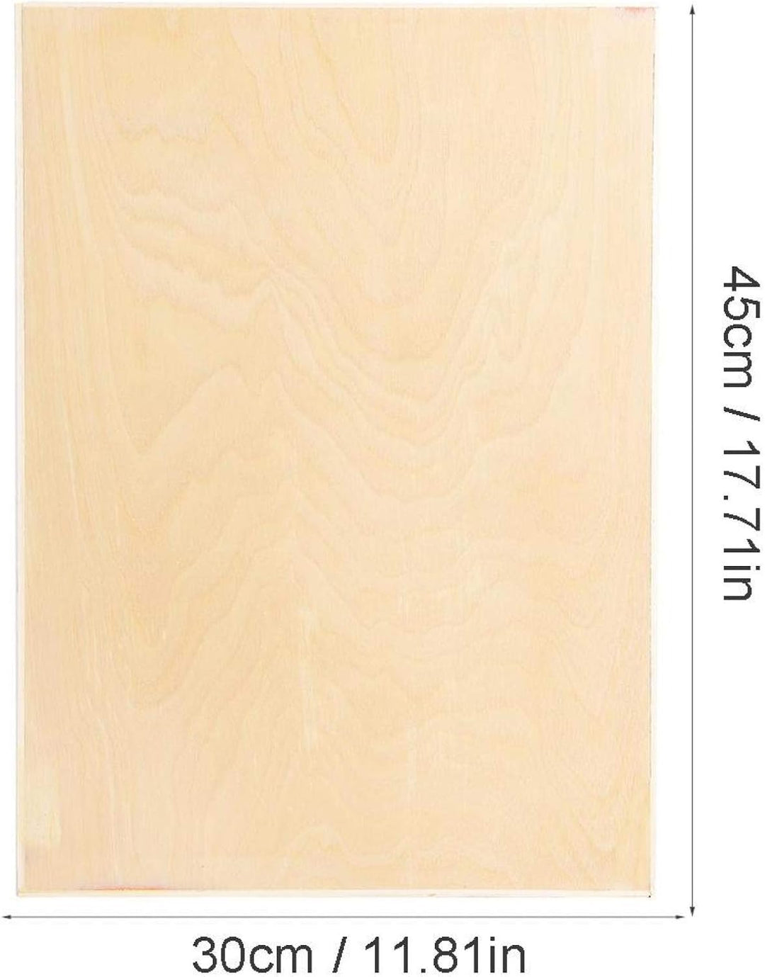 Leichtes Zeichenbrett aus Holz, 18 X 12 Zoll, Malbrett mit Glatter Kante, Künstlerbedarf, Skizzentis