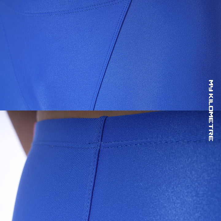 MY KILOMETRE Herren Jammers Lang Badehose Schwimmen Badeanzug Jammer, Hell, Blau S