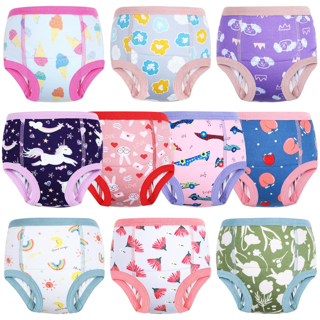 MOEMOE BABY Töpfchen Trainingshose, 10 Stück Baumwolle Töpfchen Trainingshose Kinder Trainer Töpfche