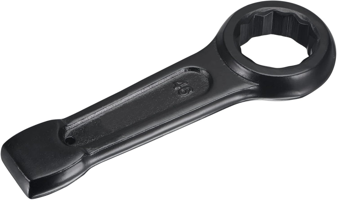 QUARKZMAN 46mm Box End Striking Ring Wrench, Hochfester Stahl Einzelkopf-Schraubenschlüssel Handwerk