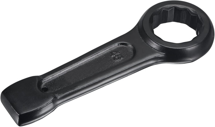 QUARKZMAN 46mm Box End Striking Ring Wrench, Hochfester Stahl Einzelkopf-Schraubenschlüssel Handwerk