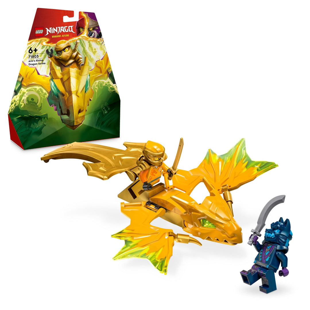 LEGO NINJAGO Arins Drachengleiter, Ninja-Set mit Drachen-Spielzeug und Figuren inkl. Arin-Minifigur