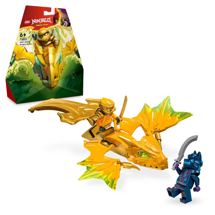 LEGO NINJAGO Arins Drachengleiter, Ninja-Set mit Drachen-Spielzeug und Figuren inkl. Arin-Minifigur