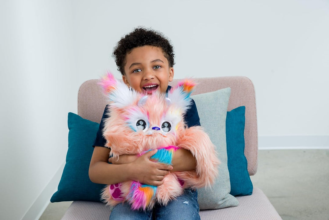 Cleo | Kuscheltier Plüsch-Schakalope| Interaktives Spielzeug für Kinder mit Mehr als 80 Realistische