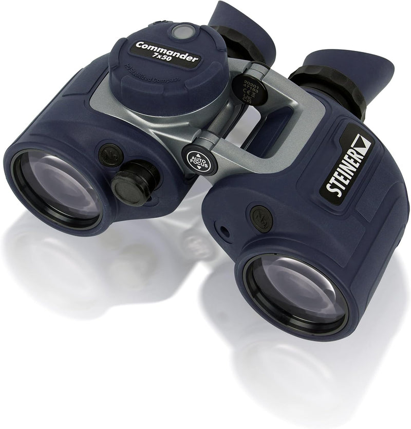 STEINER Marine-Fernglas Commander 7x50c (NEU) - Bester Kompass, deutsche Qualität, kristallklare Bil