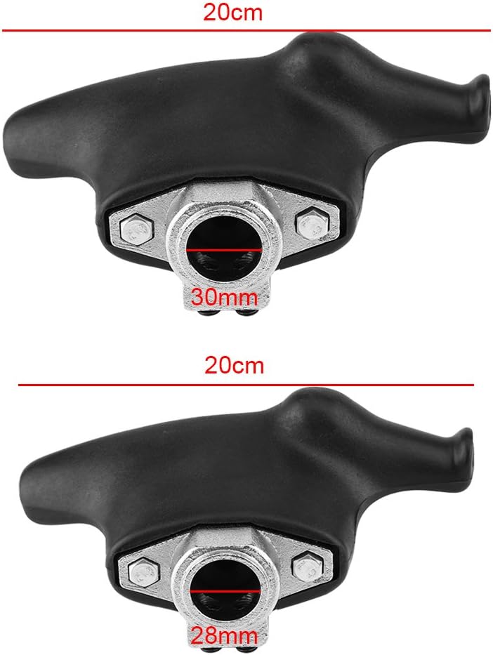 Qiilu Schwarz Kunststoff Nylon Mount Demontage Kopf für Reifenwechsler Maschine Durchmesser 28mm/30m