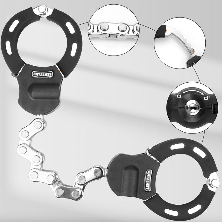 E Scooter Schloss, Handschellenschloss, Schloss für E Scooter und Rollerschloss, E Scooter Zubehör,