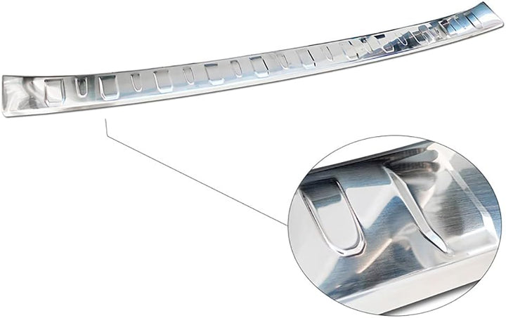 Avisa Edelstahl Heckstossstangenschutz kompatibel mit Renault Kangoo III Furgon & Nissan Townstar 20