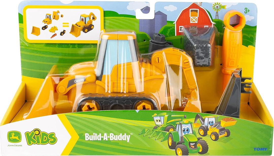 JOHN DEERE 47278 Kids Build A Buddy Deluxe Baggerlader, Bagge Kinder, Bauernhof, Traktor Spielzeug f