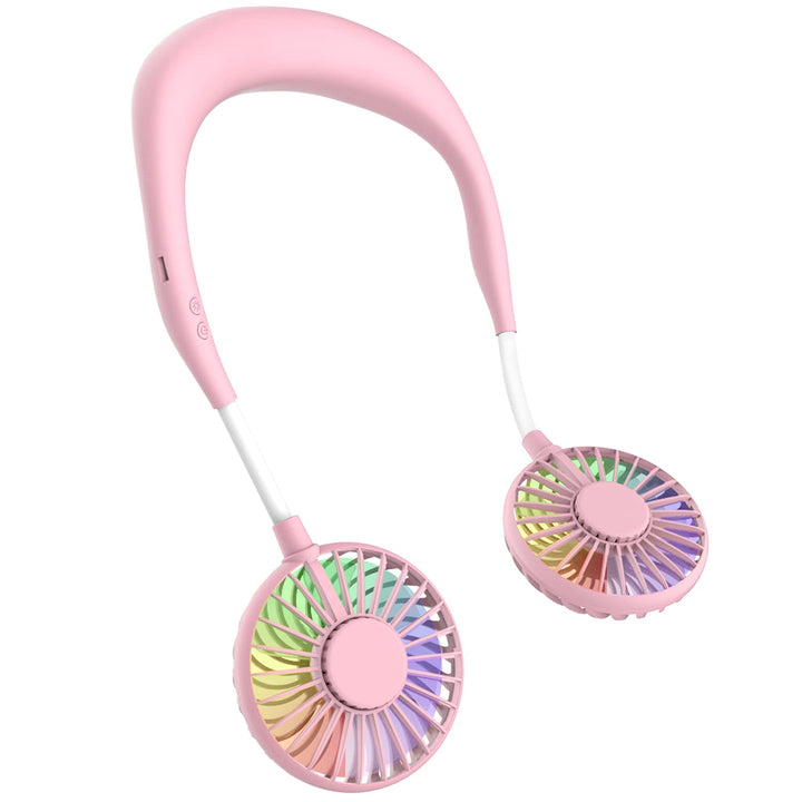 ITSHINY Nackenventilator, tragbar, Mini-USB-Ventilator, tragbarer Hals-Ventilator, wiederaufladbar,