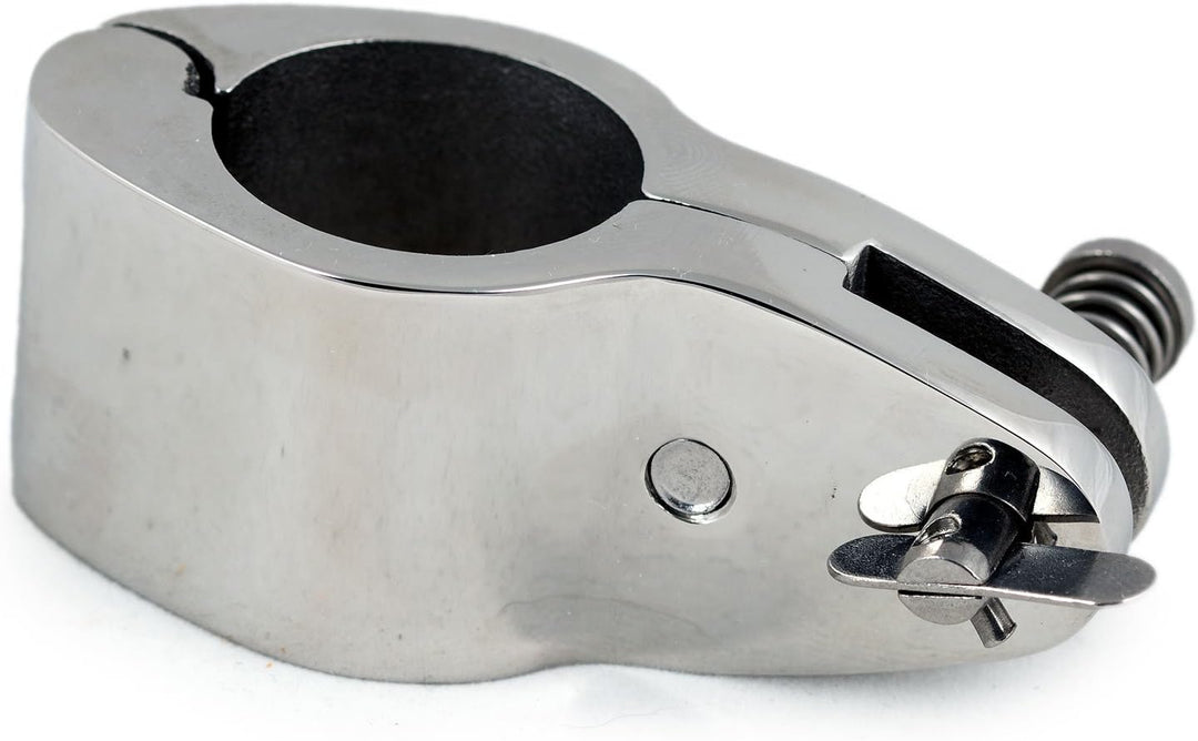 Gelenk Scharnier Rohrschelle klappbar für 22 mm Rohre Gabel Bimini Persenning Sonnenverdeck Bootsver