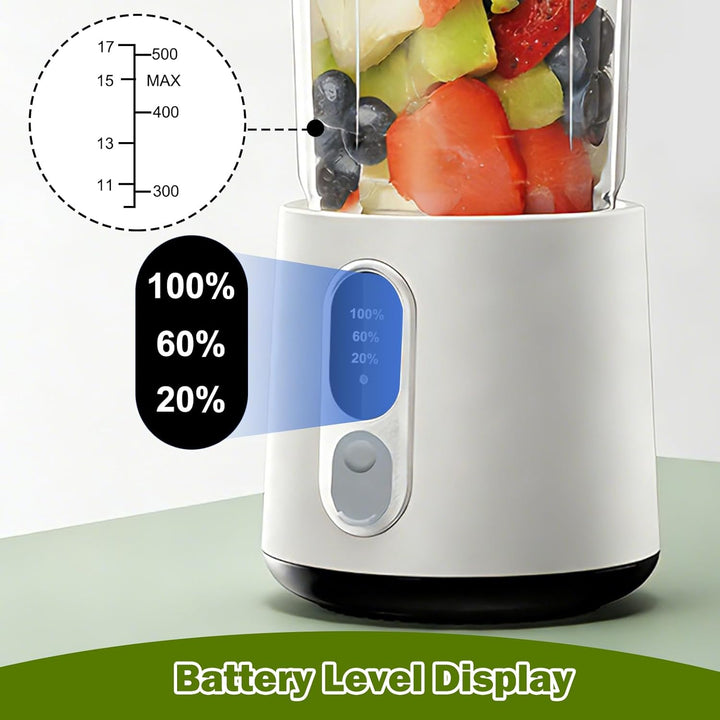 Tragbarer Mixer Smoothie Maker Standmixer - 500ml Mini Mixer, Mini Blender, Smoothie Maker to go, 30