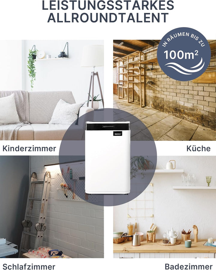 Comedes Demecto 30 eco WiFi – Luftentfeuchter Bautrockner (max. 25 Liter / 24h) Geeignet für alle Rä