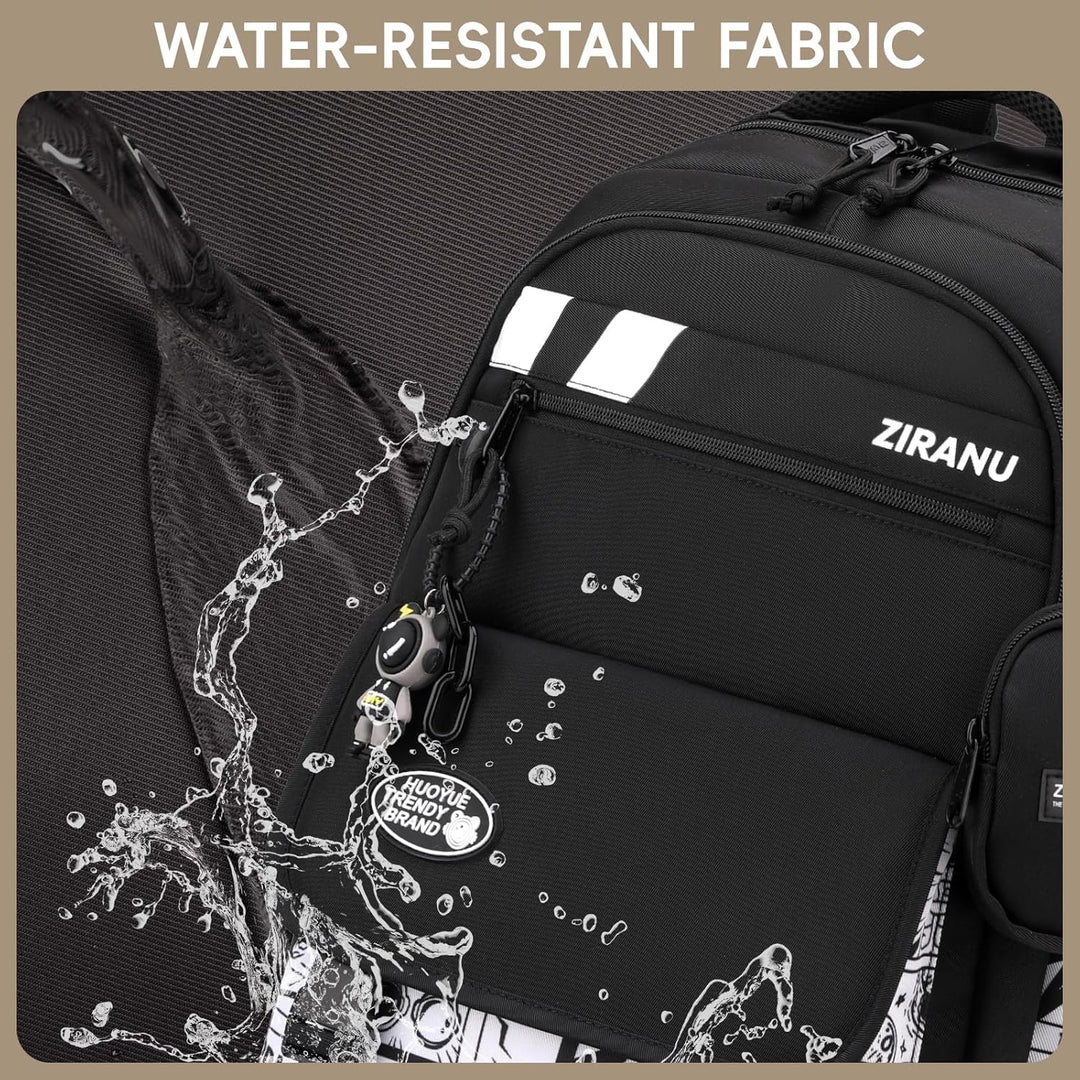 Amythe Schulrucksack Jungen Teenager, Gross Rucksack Schule Lässiger Oberstufe Schulranzen Wasserabw