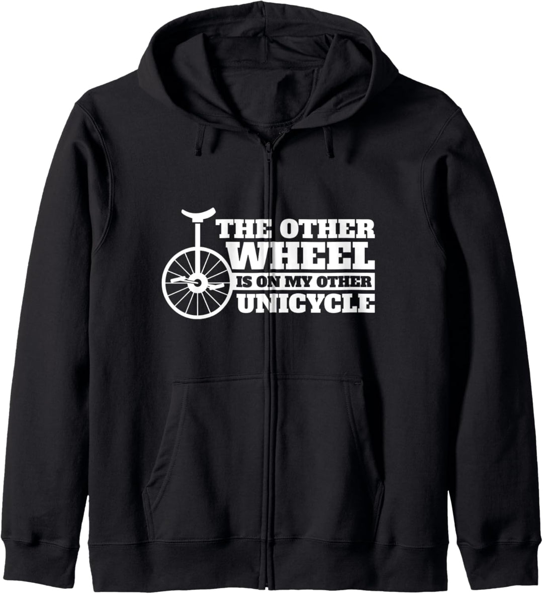 Sarcastic Unicycling Geschenk-Design Rad auf anderen Kapuzenjacke