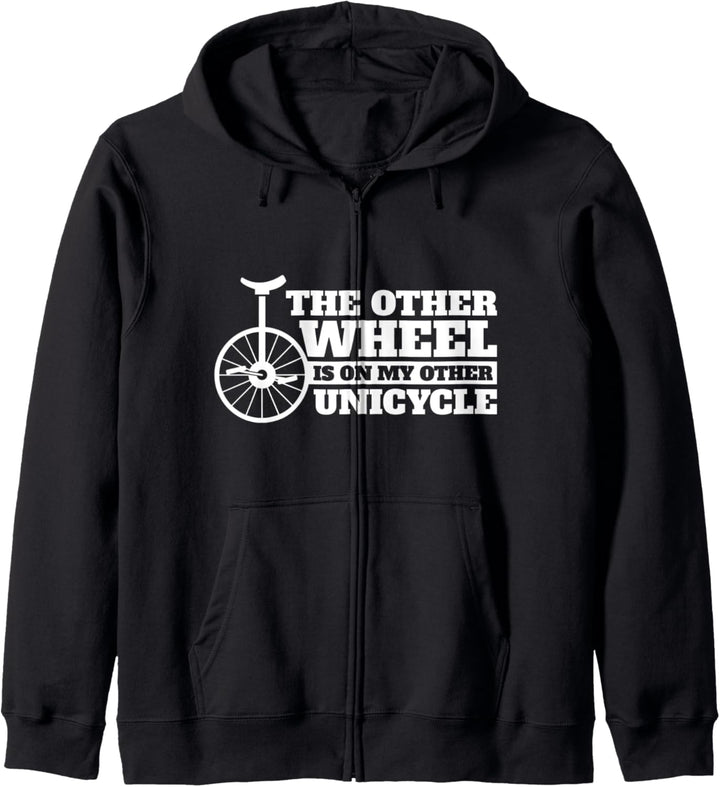 Sarcastic Unicycling Geschenk-Design Rad auf anderen Kapuzenjacke
