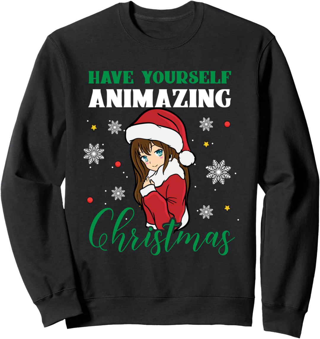 Animazing Christmas Cute Anime Merchandise Sweatshirt
